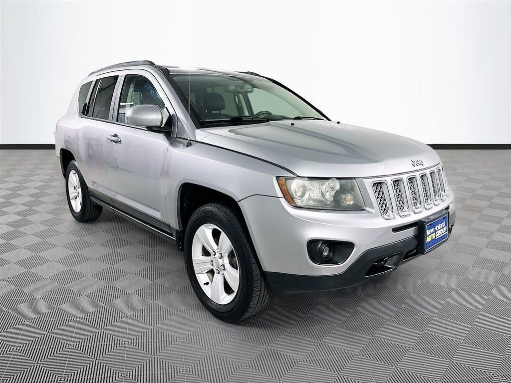 2015 Jeep Compass Limited in Billet Silver Metallic — front three-quarter view