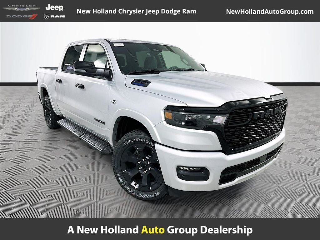 2026 RAM 1500 Big Horn/Lone Star in Silver Zynith Exterior Paint — front three-quarter view