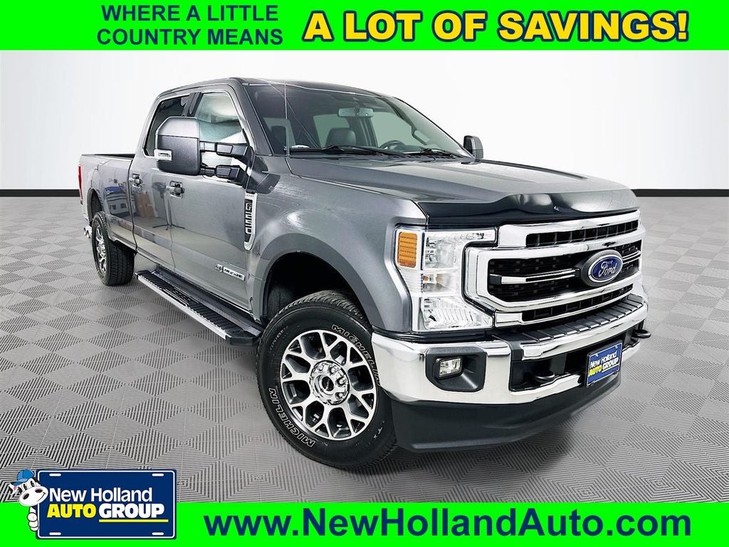 2022 Ford F-250SD Lariat in Carbonized Gray Metallic — front three-quarter view