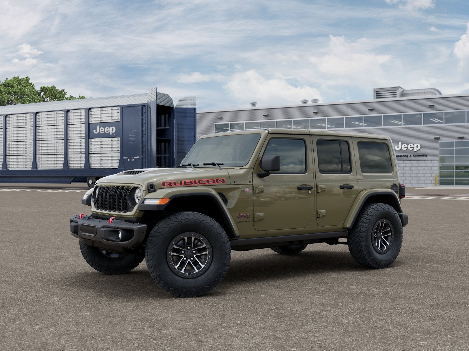 2026 Jeep Wrangler WRANGLER 4-DOOR RUBICON X in 41 Exterior Paint — front three-quarter view